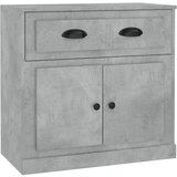 vidaXL Komoda betonsko siva 70x35,5x67,5 cm inženirski les, (20654257) | Shoptok.si