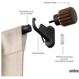 Umbra Mat crna željezna pro&amp;scaron;iriva karni&amp;scaron;a 107 - 305 cm Evie &amp;ndash; Slike