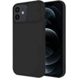 Onasi Lens Cover silikonski ovitek zaščita za iPhone 16 Plus - črn | Shoptok.si