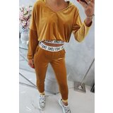 Kesi Velour set with mustard hood Cijene
