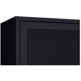 Unique Furniture Crni metalni ormar s kliznim vratima 90x180x40 cm Veep – | shoptok.hr