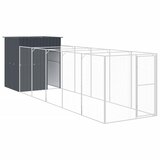  Kućica za pse s igralištem antracit 165 x 659 x 181 cm čelična | shoptok.hr