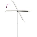  Vrtni suncobran s aluminijskim stupom 180x110 cm pijesak bijeli | shoptok.hr