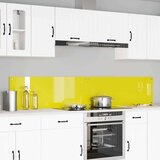vidaXL Zaščita za kuhinjo 2 pcs Rumena 110 x 40 cm kaljeno steklo Cene
