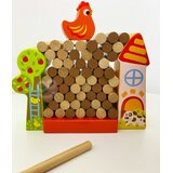 Tooky Toy drvena farma Jenga Slike