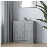  za knjige siva boja betona 82 5 x 30 5 x 80 cm iverica | shoptok.hr