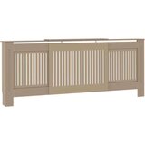 vidaXL pokrivač radijatora 2 pcs smeđa (142-205) x 20.5 x 81.5 cm | shoptok.hr