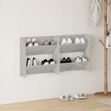  Zidni ormarići za cipele 2 kom boja betona 60x18x60 cm drveni | Eponuda.com