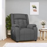vidaXL Električni naslanjač temno sivo blago | Shoptok.si