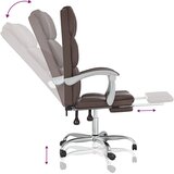  Uredski naslonjač od umjetne kože smeđi | shoptok.hr
