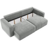 Makamii Siva raztegljiva/s prostorom za shranjevanje sedežna garnitura iz šenilje 252 cm Kona – | Shoptok.si