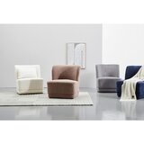 MID.YOU fotelj, rjavosiva les, tekstil | Shoptok.si