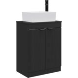 vidaXL Kopalniška omarica s pomivalnikom Črna 54 x 35 x 83 cm, (5000245059) | Shoptok.si