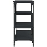  Konzolni stol s policama crni 100 x 35 x 75 cm | shoptok.hr