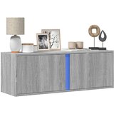 vidaXL Stenska TV omarica z LED lučkami siva sonoma 100x31x35 cm Cene