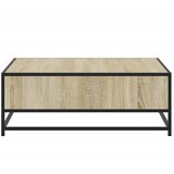  Stol za kavu Sonoma hrast 80x80x30 cm Konstruirano drvo i metal | Eponuda.com