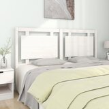 vidaXL Uzglavlje za krevet bijelo 165,5x4x100 cm od masivne borovine Cijene