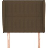  Uzglavlje s ušima tamnosmeđe 93x23x118/128 cm od tkanine | Eponuda.ba