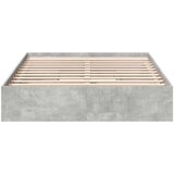  Posteljni okvir s predali betonsko siv 135x190cm inženirski les | Shoptok.si