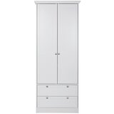MID.YOU garderobna omara landwood, bela | Shoptok.si