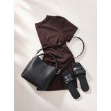 Sinsay Mini haljina s viskozom i ukrasnim šavovima | shoptok.hr