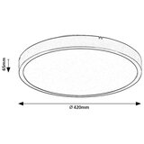 Rabalux LED plafonjera sa daljinskim Alenzo, 36W, 3000-6000K, 42cm, IP44, Bela | Eponuda.com