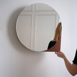 Spinder Design Ciglasti metalni zidni/s ogledalom kupaonski ormarić 55x55 cm Sonnet – | shoptok.hr
