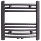  Sivi kupaonski radijator za centralno grijanje zaobljeni 480 x 480 mm | shoptok.hr