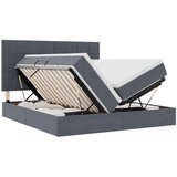  s od storage s uzglavljem Tamno siva 200 x 200 cm Baršun | shoptok.hr