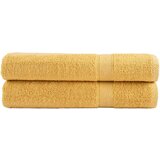 vidaXL Premium brisače za savno 2 kosa zlata 80x200 cm 600 gsm bombaž | Shoptok.si