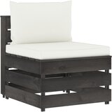  Modularna srednja sofa s jastucima od sivo impregniranog drva | shoptok.hr
