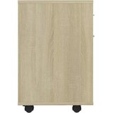Ormarić s kotačima boja hrasta 45x38x54 cm konstruirano drvo | Eponuda.com