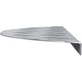  Stepenica Polumjesec 5 pcs Srebrno 60 x 18 x 2,5 cm Aluminij | shoptok.hr