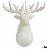  Božićni ukras Krist+ Bijela Plastika Šljokice Sob 14 x 15,5 x 7 cm (24 kom.) | shoptok.hr