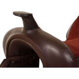 vidaXL Western sedlo, uzda in oprsnica pravo usnje 13" rjave barve | Shoptok.si