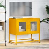 TV ormarić senf žuta 68x39x60 5 cm hladno valjani čelik | shoptok.hr