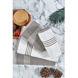 Mila Home Kremno beli/sivorjavi bombažni komplet brisač 4 ks – | Shoptok.si