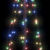  LED Božićno drvce s zemljanim klinovima Šareni 250 cm Željezo | shoptok.hr
