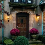 Elstead Lighting Elstead Venetian Rain Zunanja velika stenska svetilka s 3 lučmi, brušen bron, IP44, E14, (22100095) | Shoptok.si
