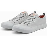 Ombre Men's short sneakers monocolor - gray | Shoptok.si