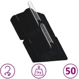 The Living Store Obešalniki 50 kosov nedrseči črni žamet - Obešalnik, (21494605) | Shoptok.si