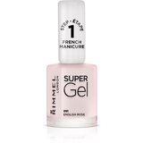 Rimmel London Super Gel Step 1 lak za francosko manikiro odtenek 091 English Rose 12 ml Cene