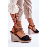 Boto Women's Wedge Sandals With Decoration Black Candice | Shoptok.si