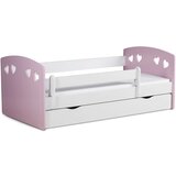 HAPPYKIDS DJEJI KREVET JESSY 180X80 (VIE BOJA)-Bijela/Roza | shoptok.hr