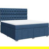 vidaXL Krevet s oprugama i madracem plavi 180x200 cm od tkanine | shoptok.hr