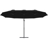  Suncobran Crna 372 x 198 x 243 cm Poliester i aluminij | Eponuda.ba