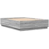  Okvir kreveta siva boja hrasta 140 x 200 cm konstruirano drvo | shoptok.hr