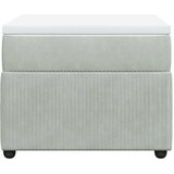 Box spring krevet s madracem svjetlosivi 90x190 cm baršunasti | shoptok.hr