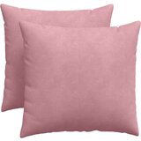 vidaXL Blazine za kavč 2 pcs Roza 50 x 50 cm Žametna tkanina | Shoptok.si