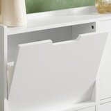 SoBuy ozka omara za čevlje v predsobi v beli barvi v stilu minimalizma, (20814892) | Shoptok.si